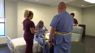 Physical Therapy Transfer Training  How To Transfer From Wheelchair To Bed [upl. by Mignon]