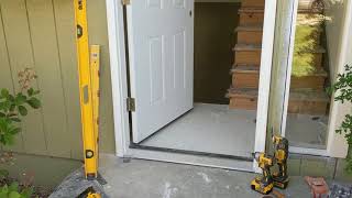 Jeld Wen Front Door Installation  Really crappy products and craftsmanship PART 1 [upl. by Novihs311]