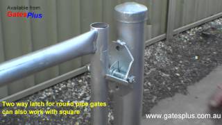 Gate Latch 2 way for round pipe and square [upl. by Retniw]