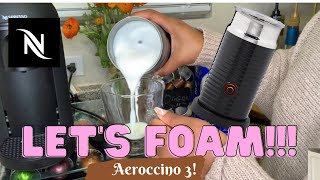 How To Foam Milk With Aeroccino 3 Make Coffee With Foam Tips amp Tricks  Easy Foamed Latte Recipe [upl. by Ennayhs285]