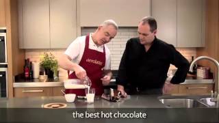 How to make a hot chocolate using an aerolatte milk frother [upl. by Nihahs]